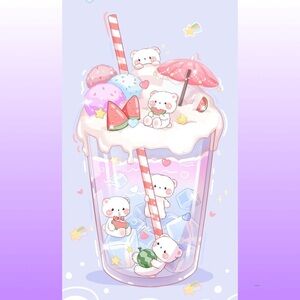 Cute / kawaii mystery box with cut and fluffy and adorable things